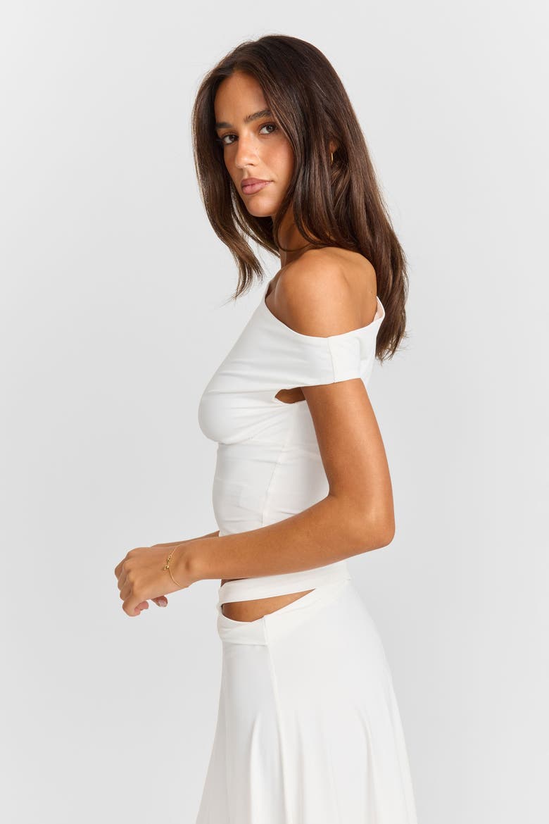 Bloom Top, Alternate, color, White