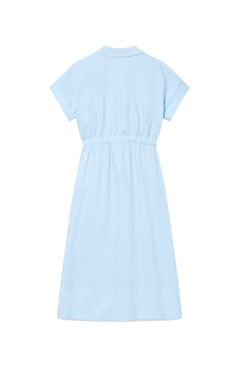 MINT VELVET Linen Midi Shirt Dress, Alternate, color, Blue