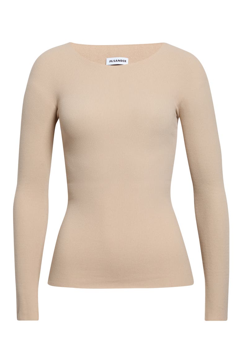 Boat Neck Sweater, Main, color, NATURAL