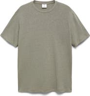 MANGO Slim Fit Linen Blend T-Shirt