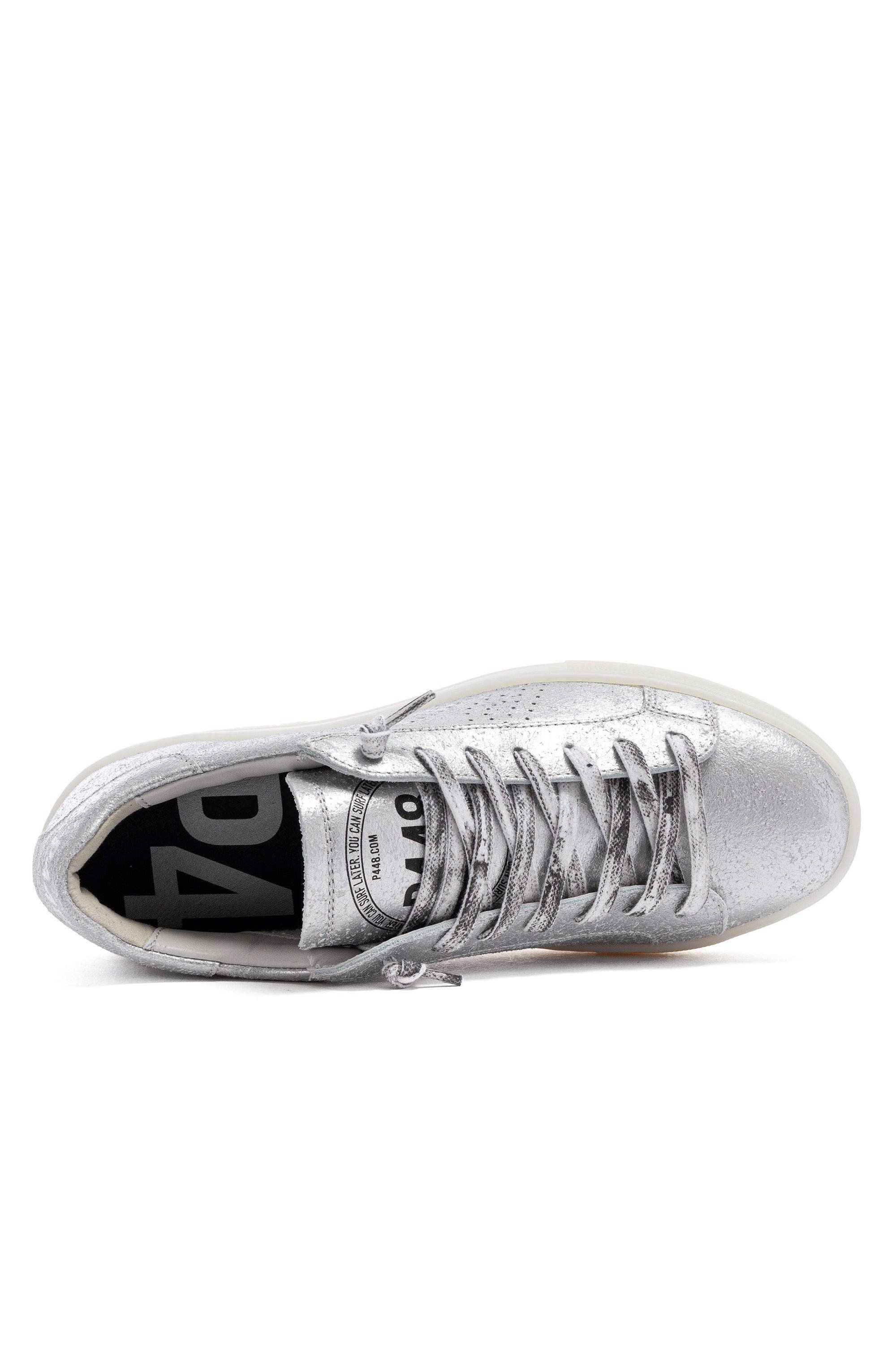 P448 Thea Platform Sneaker, Alternate, color, Matte Silver