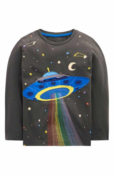 Mini Boden Kids' Fun Appliqué T-Shirt