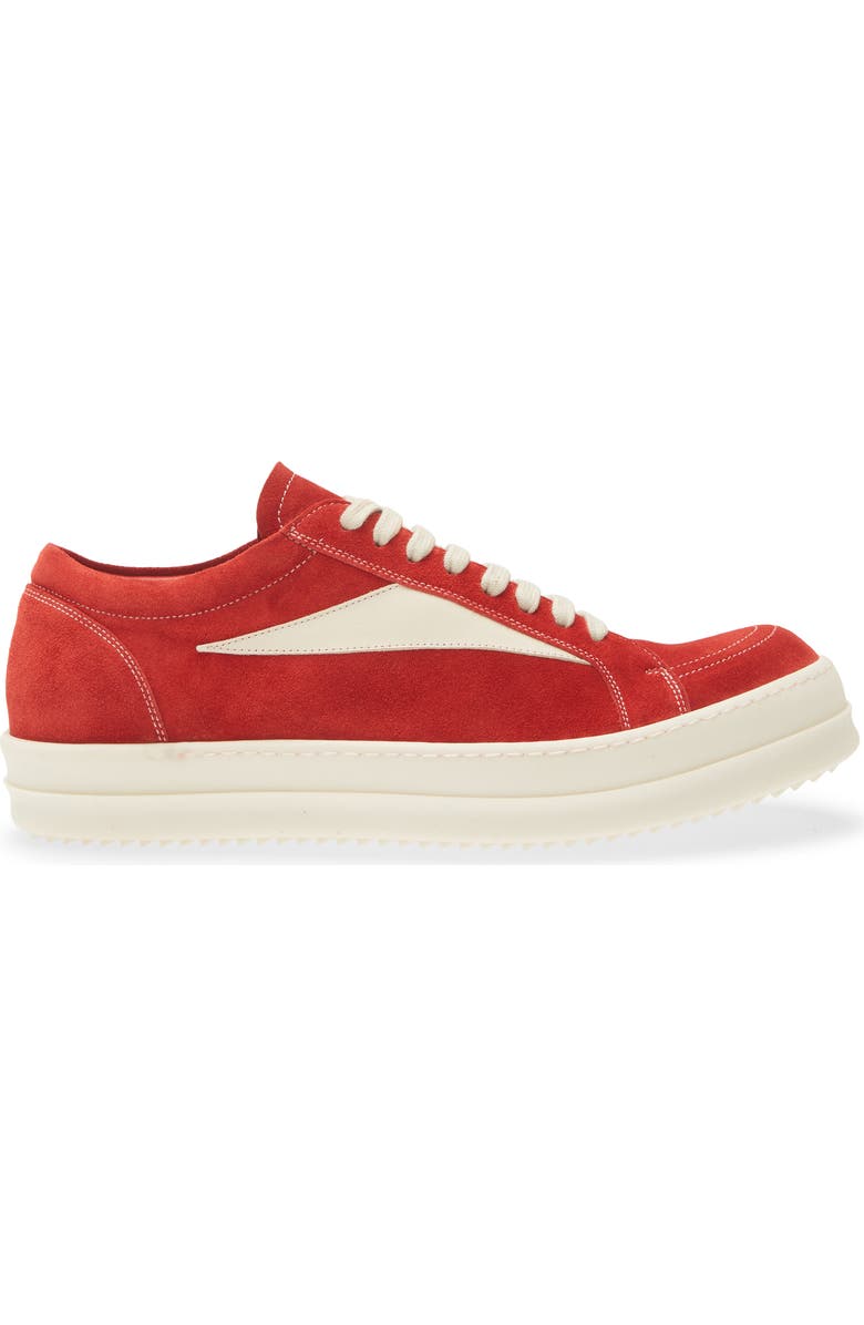Rick Owens Vintage Sneaker, Alternate, color, Carnelian/ Milk/ Milk