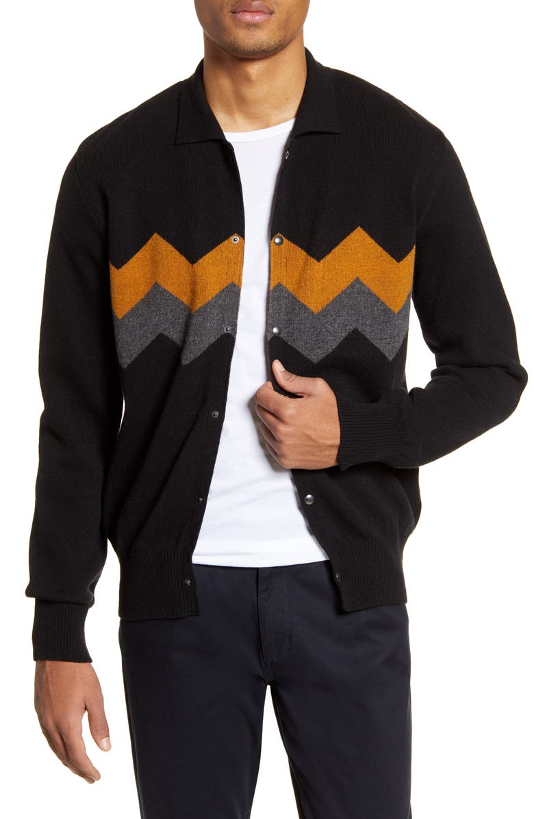 Oliver Spencer Roxwell Knit Wool Jacket, Main, color,