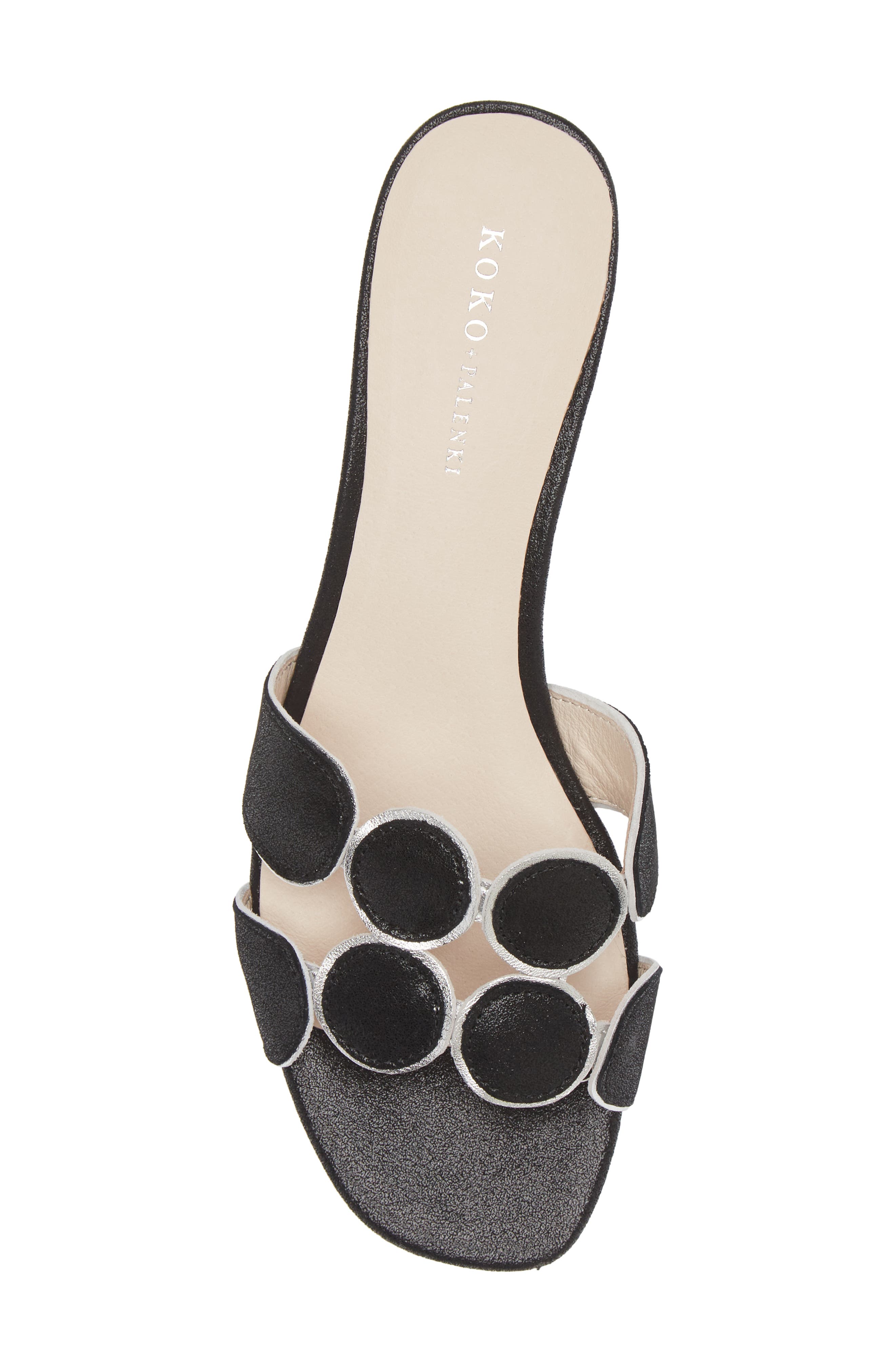 KOKO + PALENKI Lively Slide Sandal, Alternate, color, Black Leather