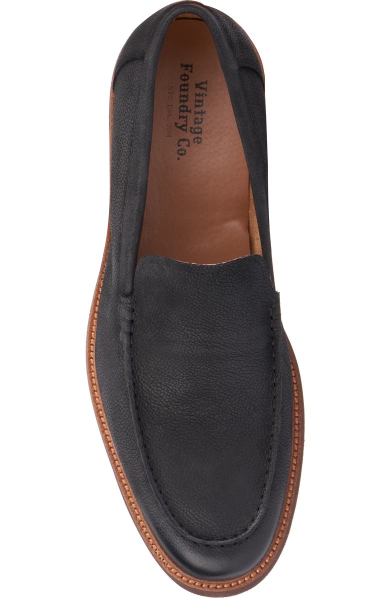 VINTAGE FOUNDRY Xander Moc Toe Loafer, Alternate, color, Black
