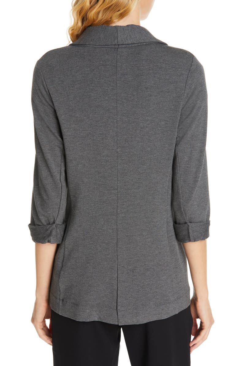 Joie Neville Knit Blazer, Alternate, color, Dark Heather Grey