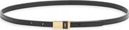 Saint Laurent New Logo Leather Belt