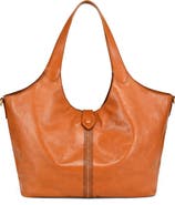 OLD TREND Marigold Genuine Leather Spacious Refined Carryall Tote