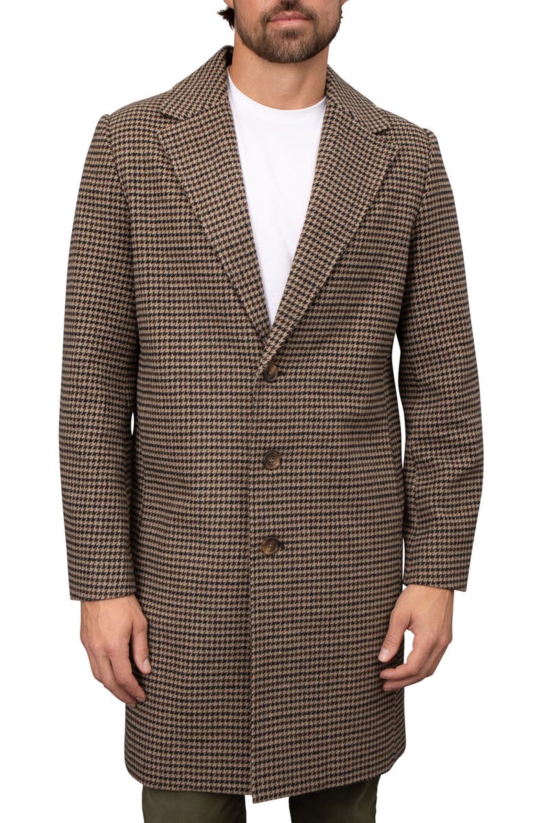Bagatelle Houndstooth Felted Topcoat, Alternate, color, 