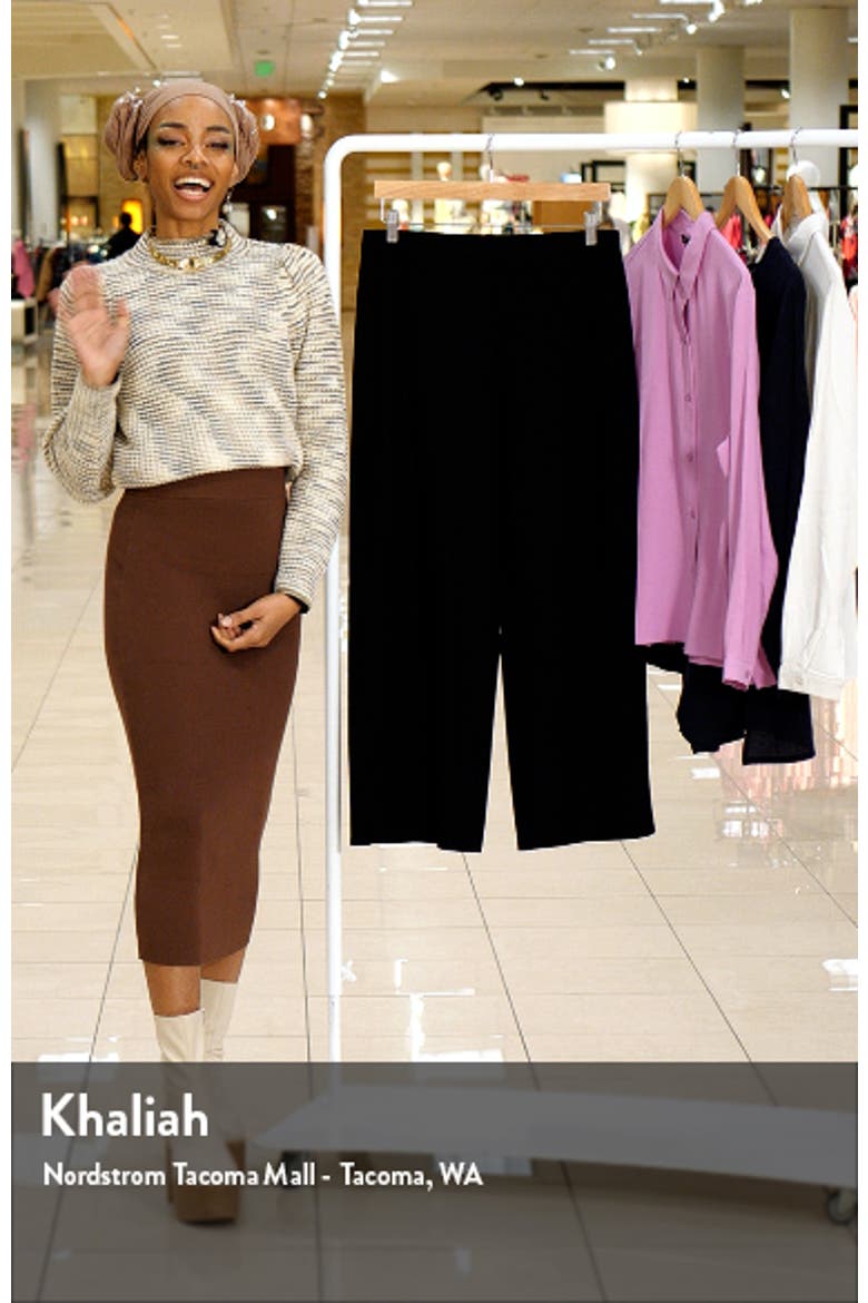 Wide Leg Ankle Pants video