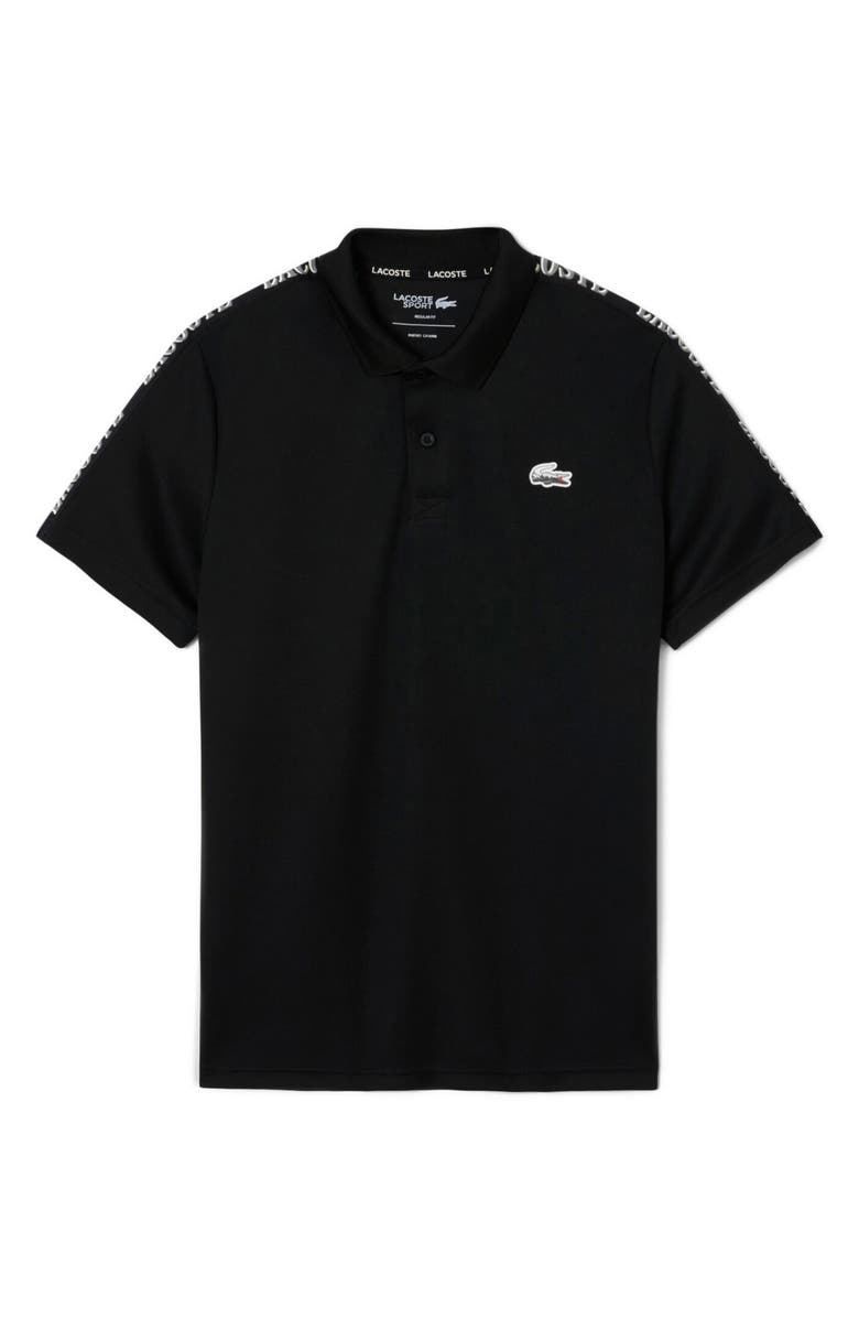 Lacoste Classic Fit Logo Tape Cotton Piqué Polo, Alternate, color, 031 Black