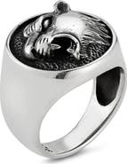 Yield of Men Men's Sterling Silver Oxidized Roaring Tiger Ring