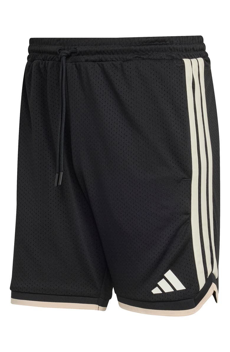 adidas Stadium Mesh Shorts, Alternate, color, Black/ Off White