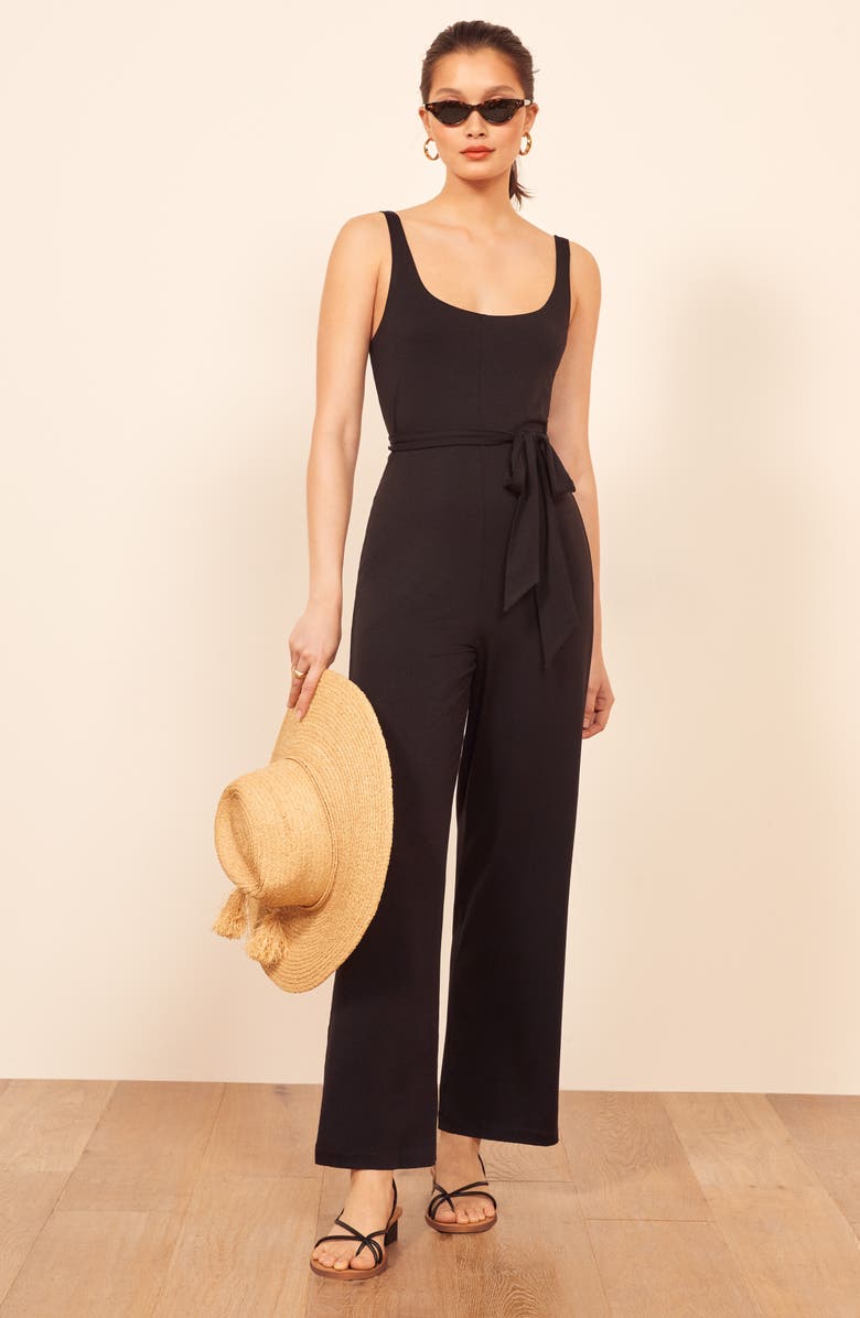 Reformation June Sleeveless Jumpsuit, Alternate, color,