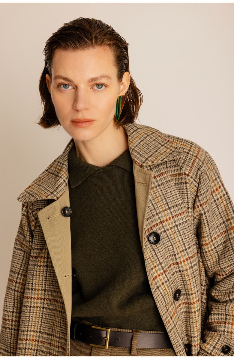 Fortela Stanford Reversible Wool Coat, Alternate, color, Mix