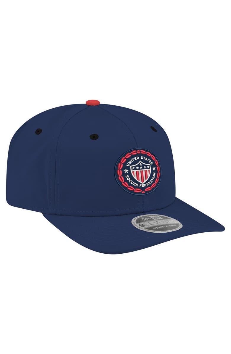 New Era Men's New Era Navy USMNT 1986 Retro 9SEVENTY Snapback Hat, Alternate, color, Navy