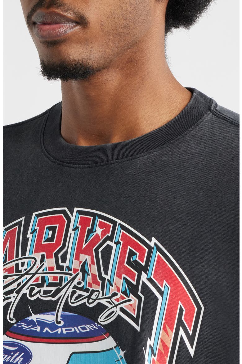 Racing Helmet Graphic T-Shirt, Alternate, color, BLACK