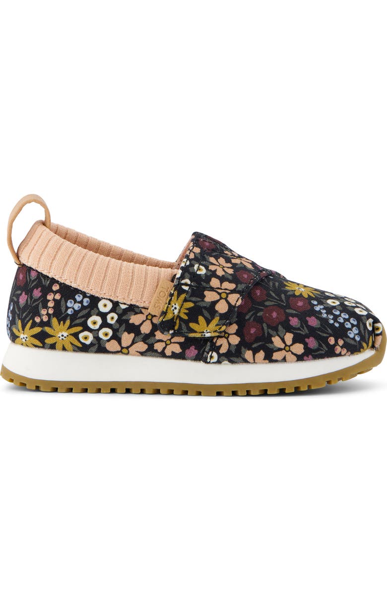 TOMS Kids' Areside Slip-On Sneaker, Alternate, color, Black