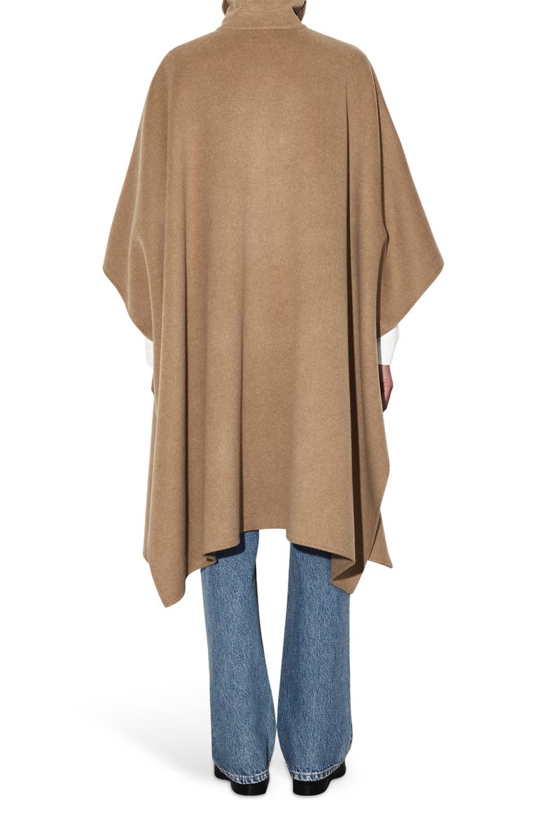 Wool Blend Double Cape, Alternate, color, BEIGE DARK