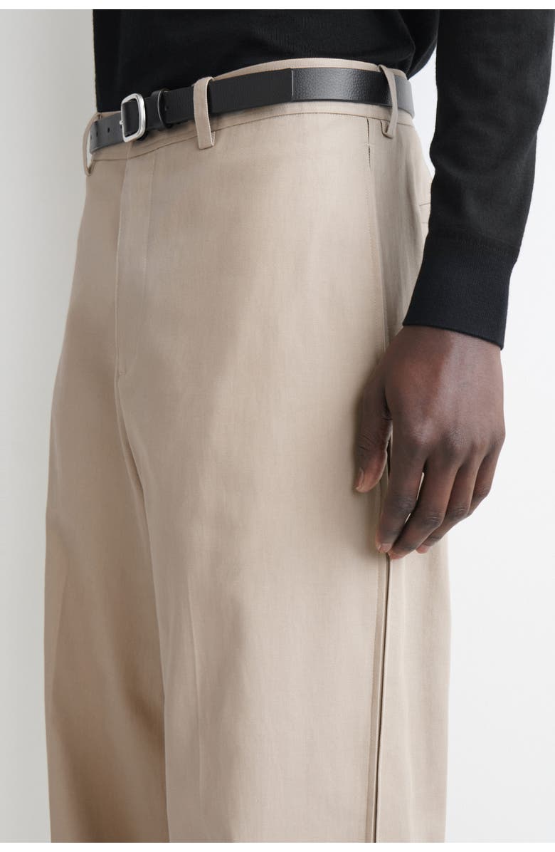 COS Cotton-Linen Relaxed-Fit Straight-Leg Pants, Alternate, color, 