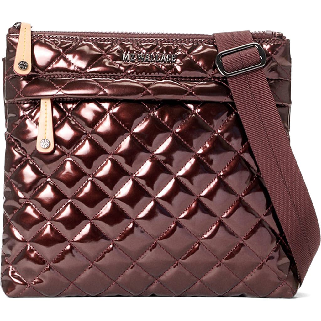 Mz Wallace Metro Flat Quilted Nylon Crossbody Bag