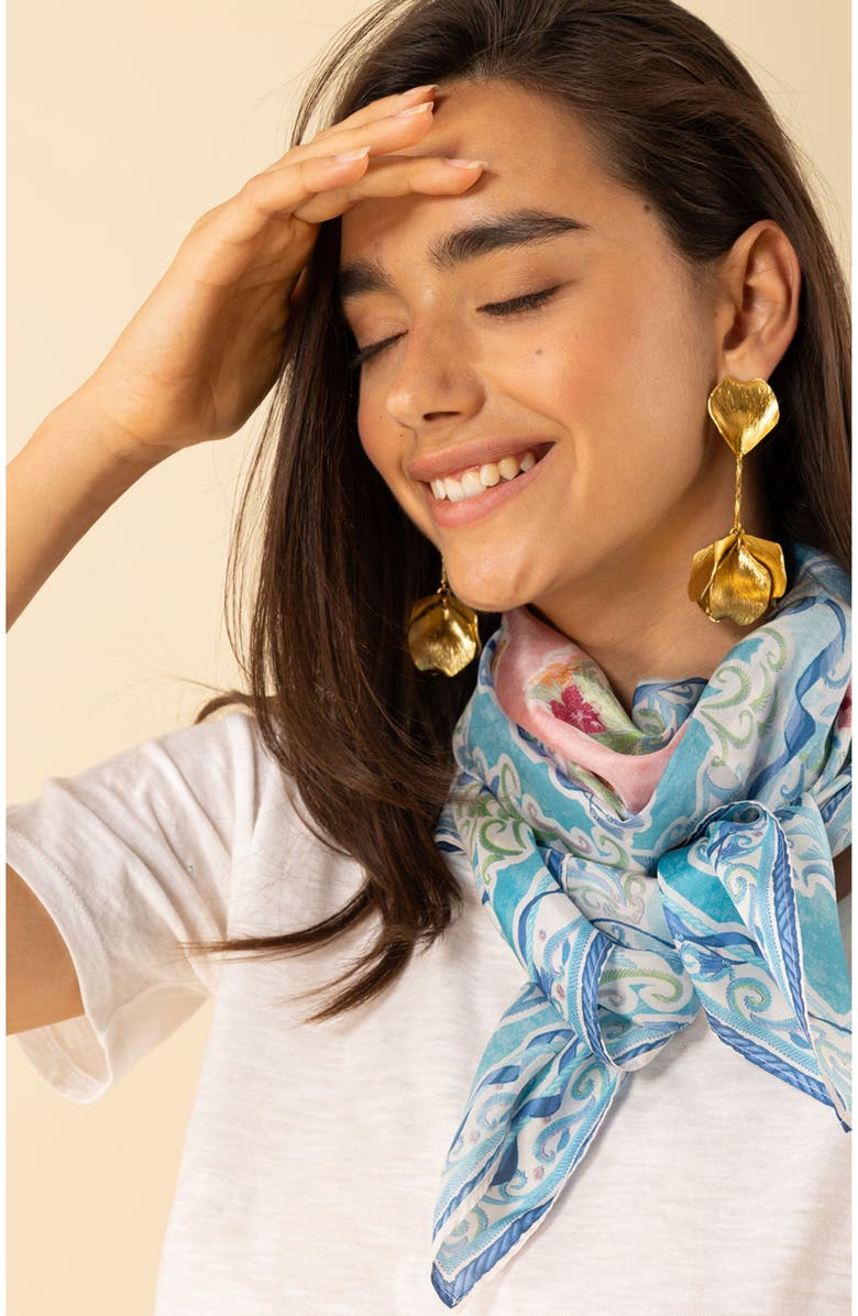 Hale Bob Jaylah Silk Scarf, Alternate, color, 