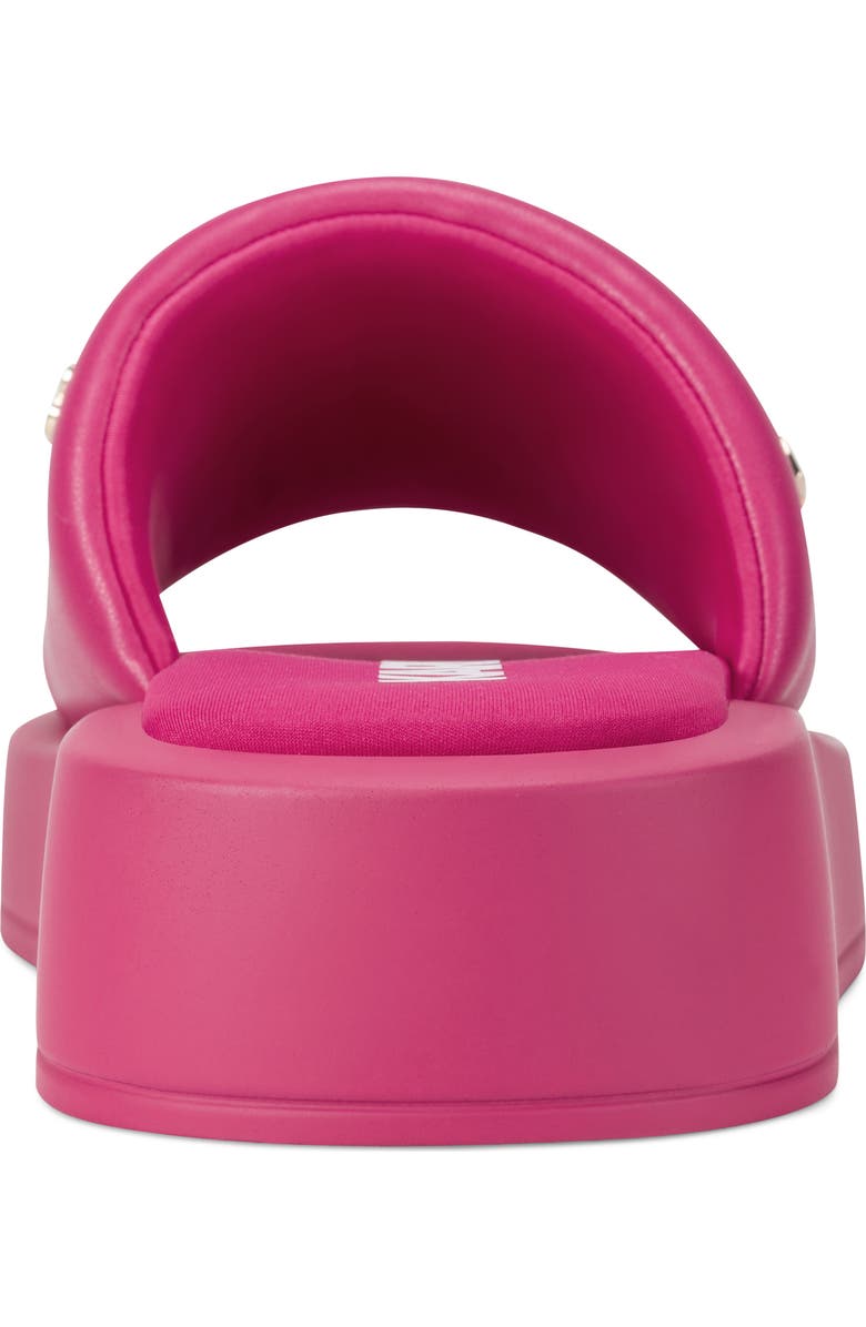 KARL LAGERFELD PARIS Opal Macaron Platform Wedge Slide Sandal, Alternate, color, Hot Pink