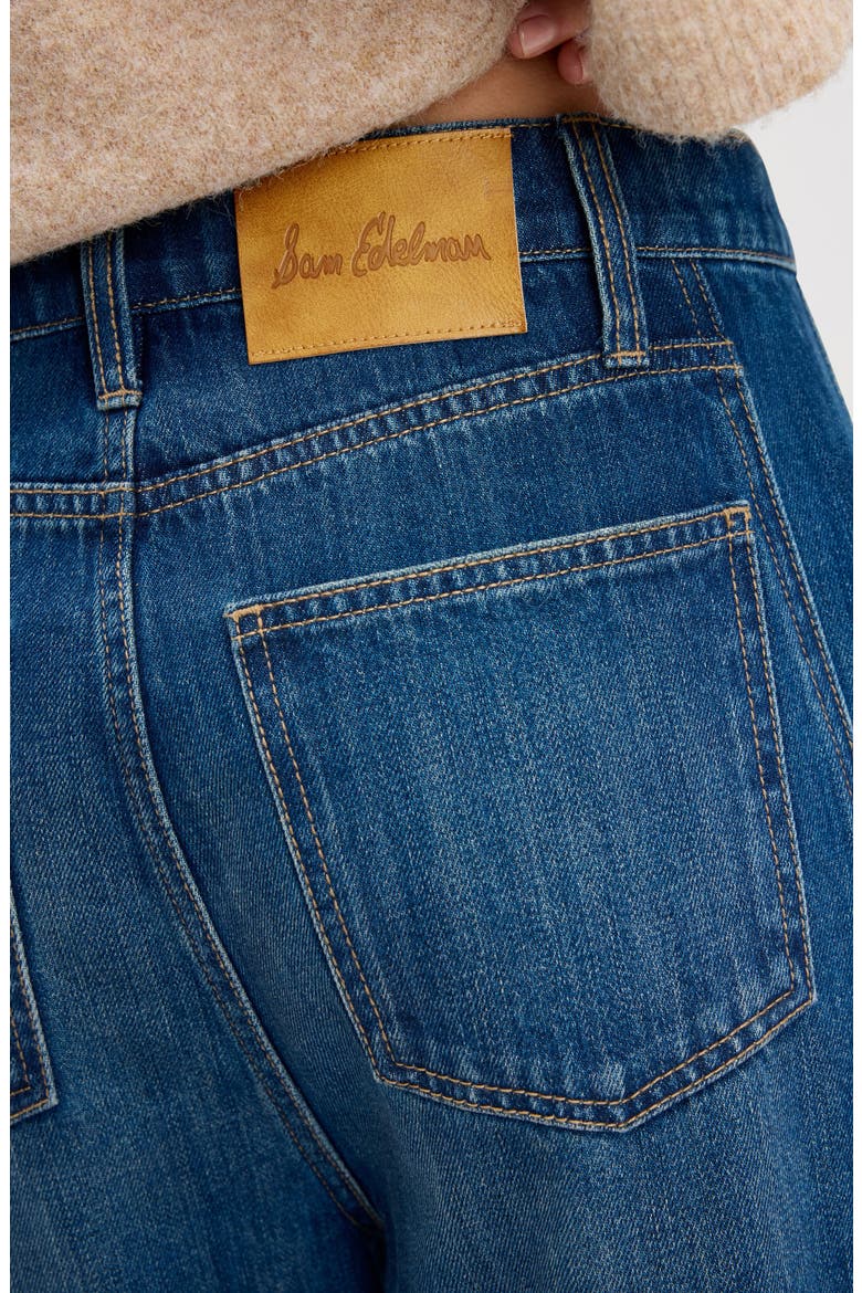 Barre High Waist Barrel Leg Jeans, Alternate, color, APPALOOSA WASH