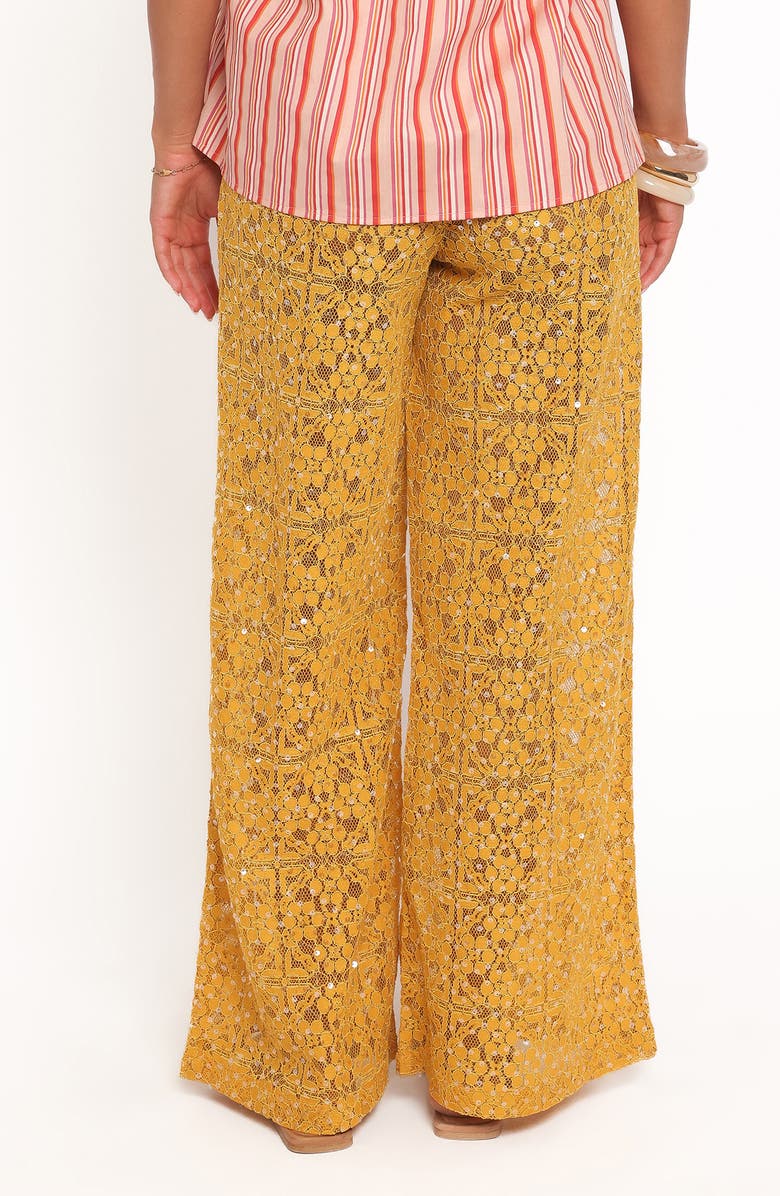 Petal & Pup Jacinta Sequin Lace Pants, Alternate, color, Mango
