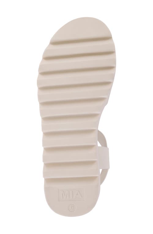 MIA MIA JOVIE ANKLE STRAP PLATFORM WEDGE SANDAL 