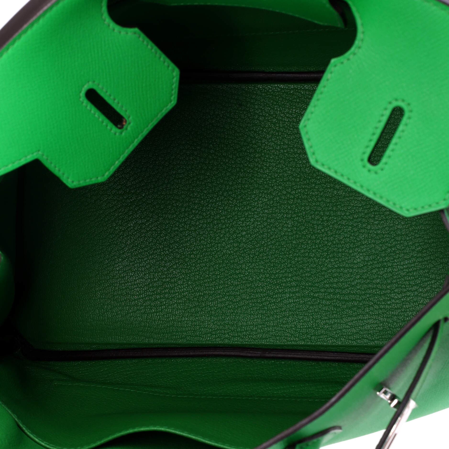 Birkin Handbag Green Epsom with Palladium Hardware 30, Alternate, color, Green