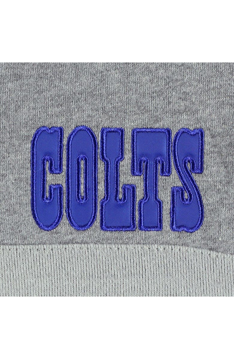 Mitchell & Ness Men's Mitchell & Ness Royal/Heathered Gray Indianapolis Colts Head Coach Pullover Hoodie, Alternate, color, Royal