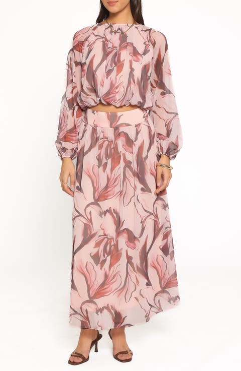 Lorei Chiffon Skirt Set