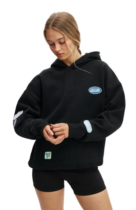 Women's Active Plush Premium Graphic Hoodie