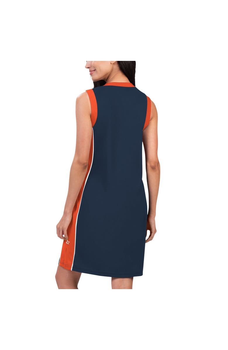 STARTER Women's Starter Navy Houston Astros Slam Dunk Tank Sneaker Dress, Alternate, color, 