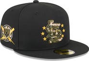 New Era Men's New Era  Black St. Louis Cardinals 2024 Armed Forces Day On-Field 59FIFTY Fitted Hat