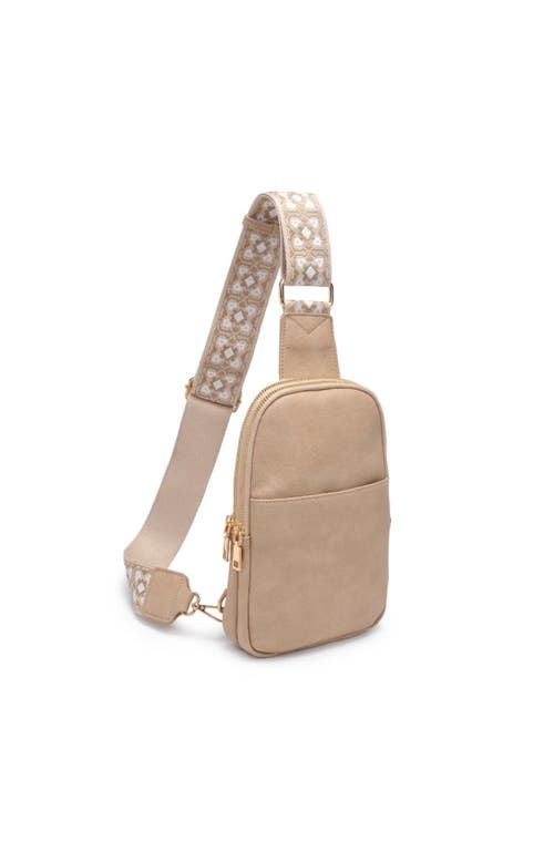 Moda Luxe Zuri Sling Backpack In Natural