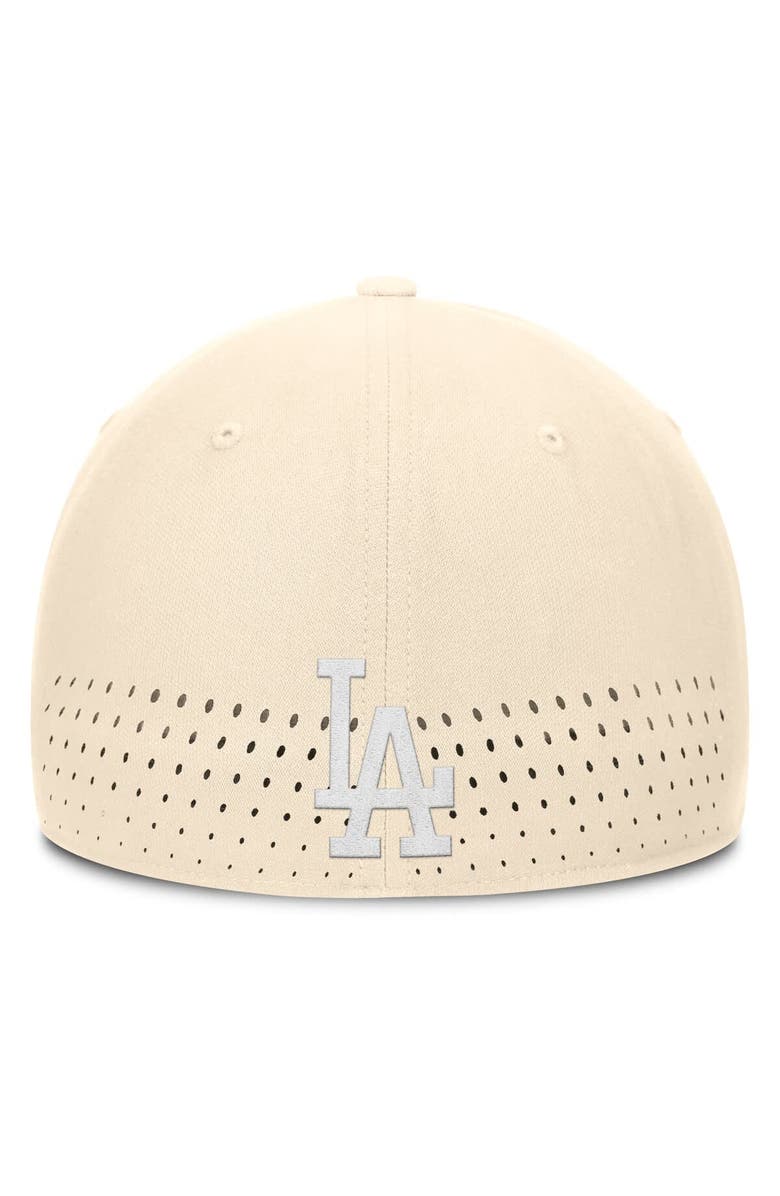 Nike Men's Nike  Cream Los Angeles Dodgers Rise Performance Flex Hat, Alternate, color, 