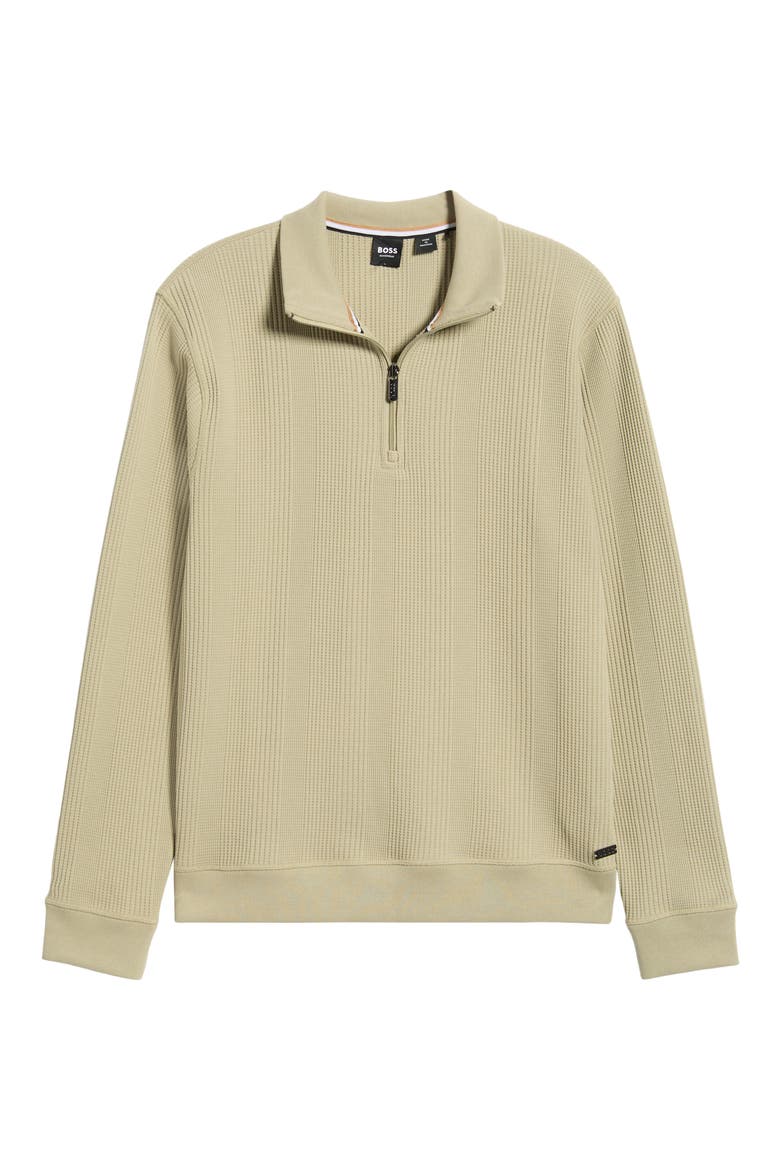 Structure Quarter-Zip Pullover, Alternate, color, LIGHT/ PASTEL GREEN
