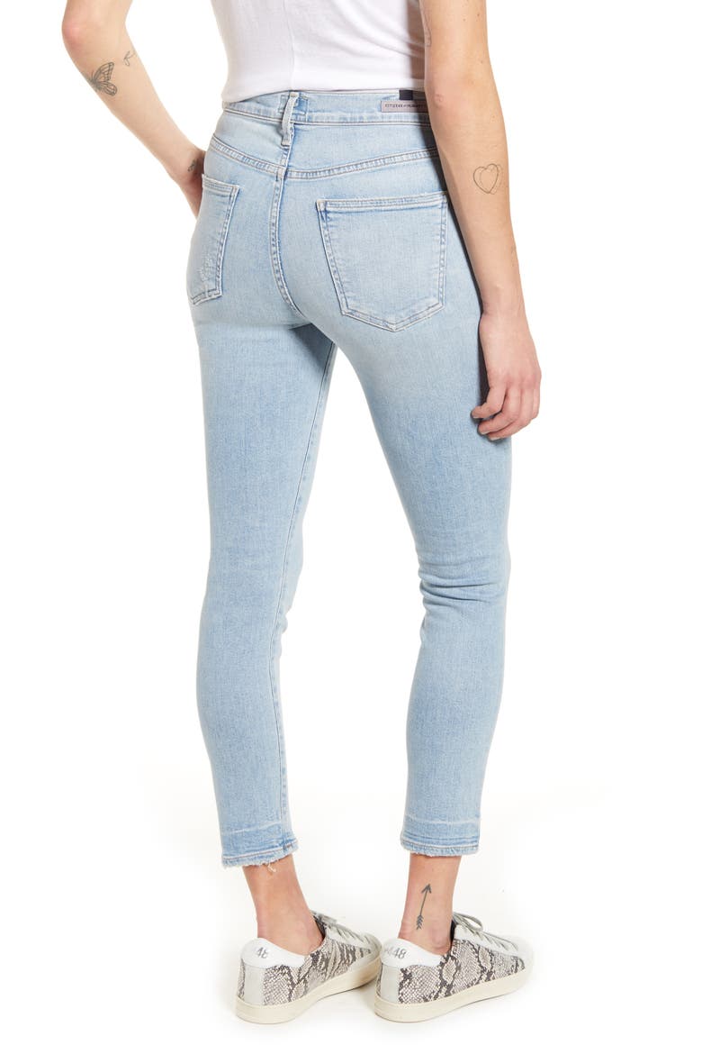 Rocket High Waist Crop Skinny Jeans, Alternate, color, SOFT FADE