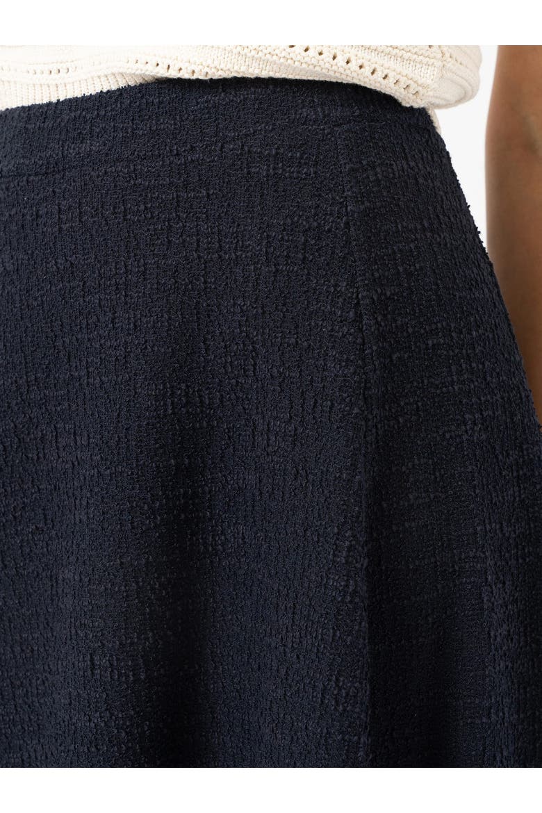 Neve Fit & Flare Skirt, Alternate, color, Navy Boucle
