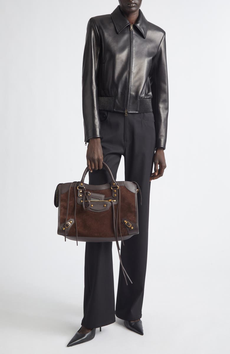 Balenciaga Straight Fit Stretch Wool Twill Tailored Pants, Alternate, color, 1000 Black