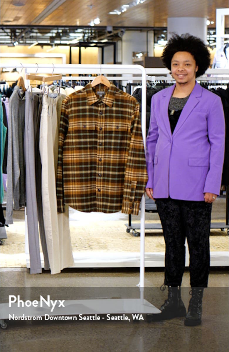 Plaid Slim Fit Signature 1933 Chamois Flannel Button-Up Shirt, sales video thumbnail