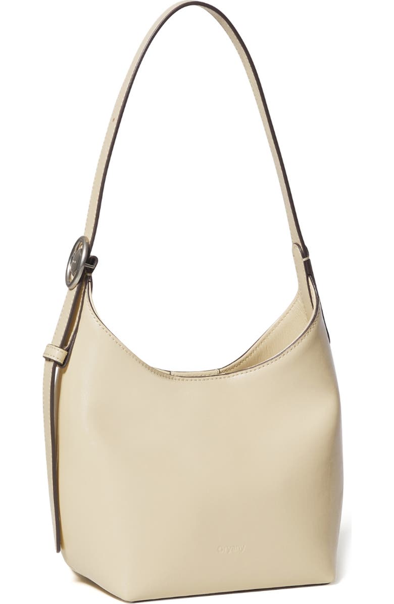 Oryany Egg Leather Shoulder Bag, Alternate, color, Butter Cream