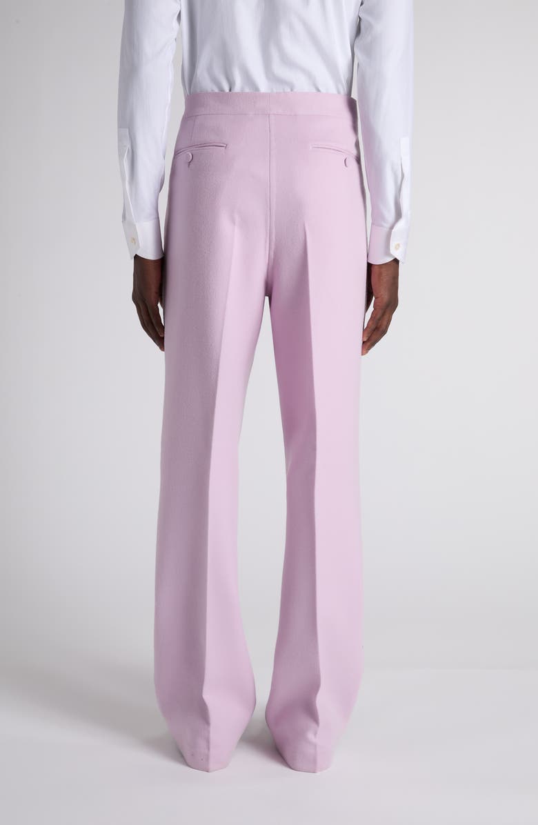 TOM FORD Double Splittable Light Wool Trousers, Alternate, color, Orchid Pink