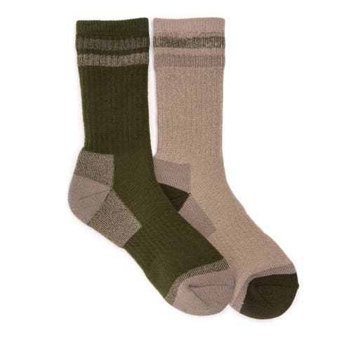 Heat Retainer Hiking Socks 2 Pair Pack