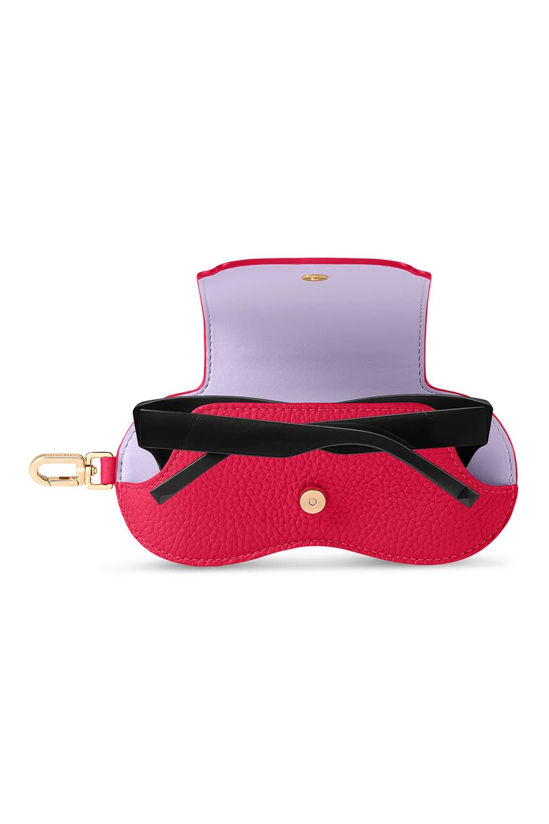Leather Sunglasses Sling Case, Alternate, color, Fuchsia Lavender