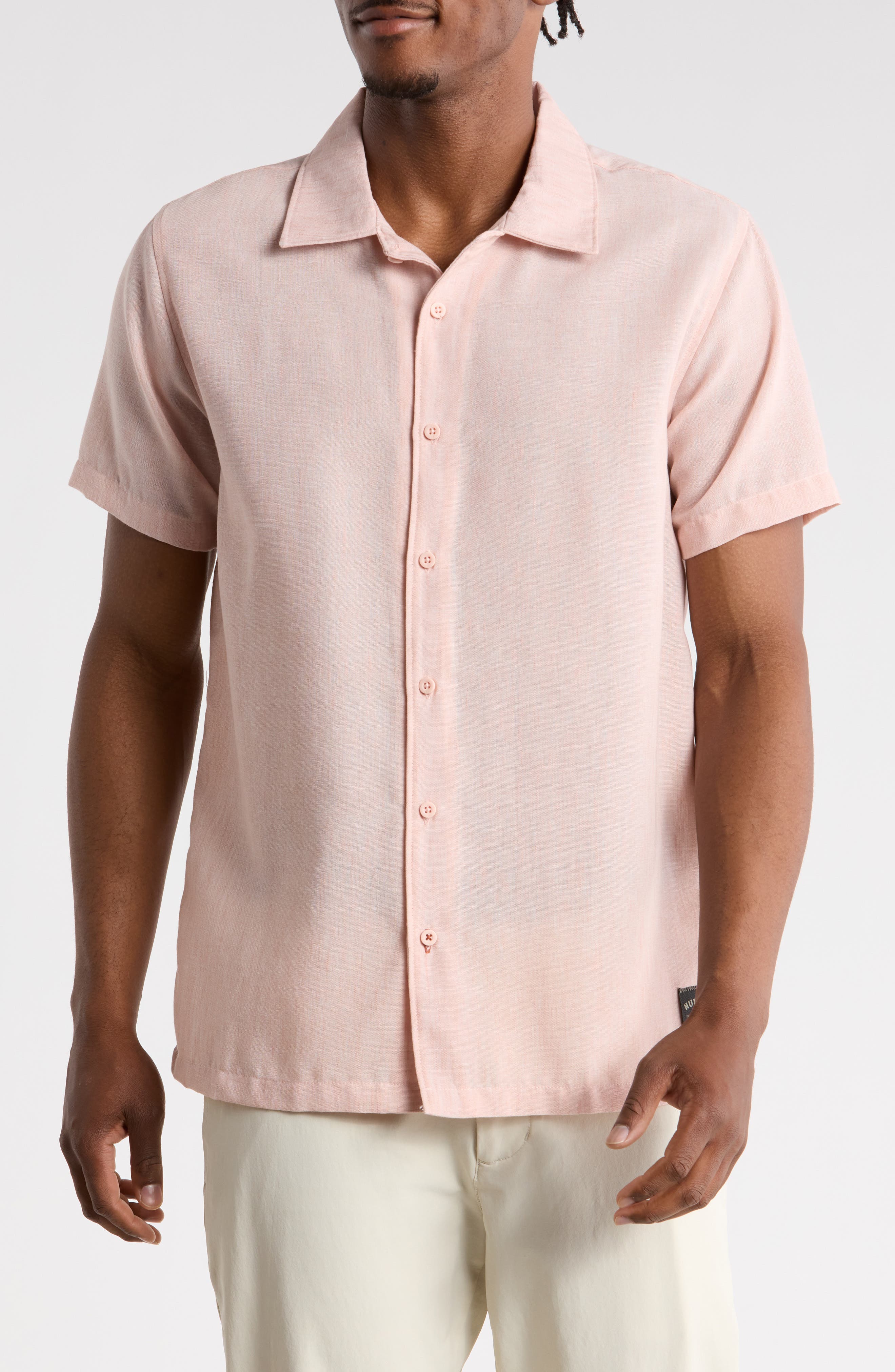 Hurley Yarn Dye Textured Short Sleeve Shirt