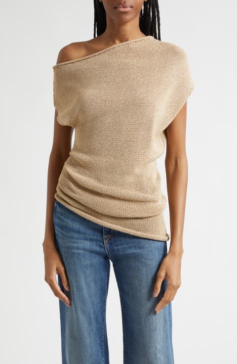 Joni Asymmetric Knit Top